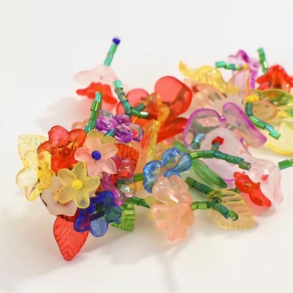 For Love and Lemons Carmela Flower Earrings - Picture 12 of 13